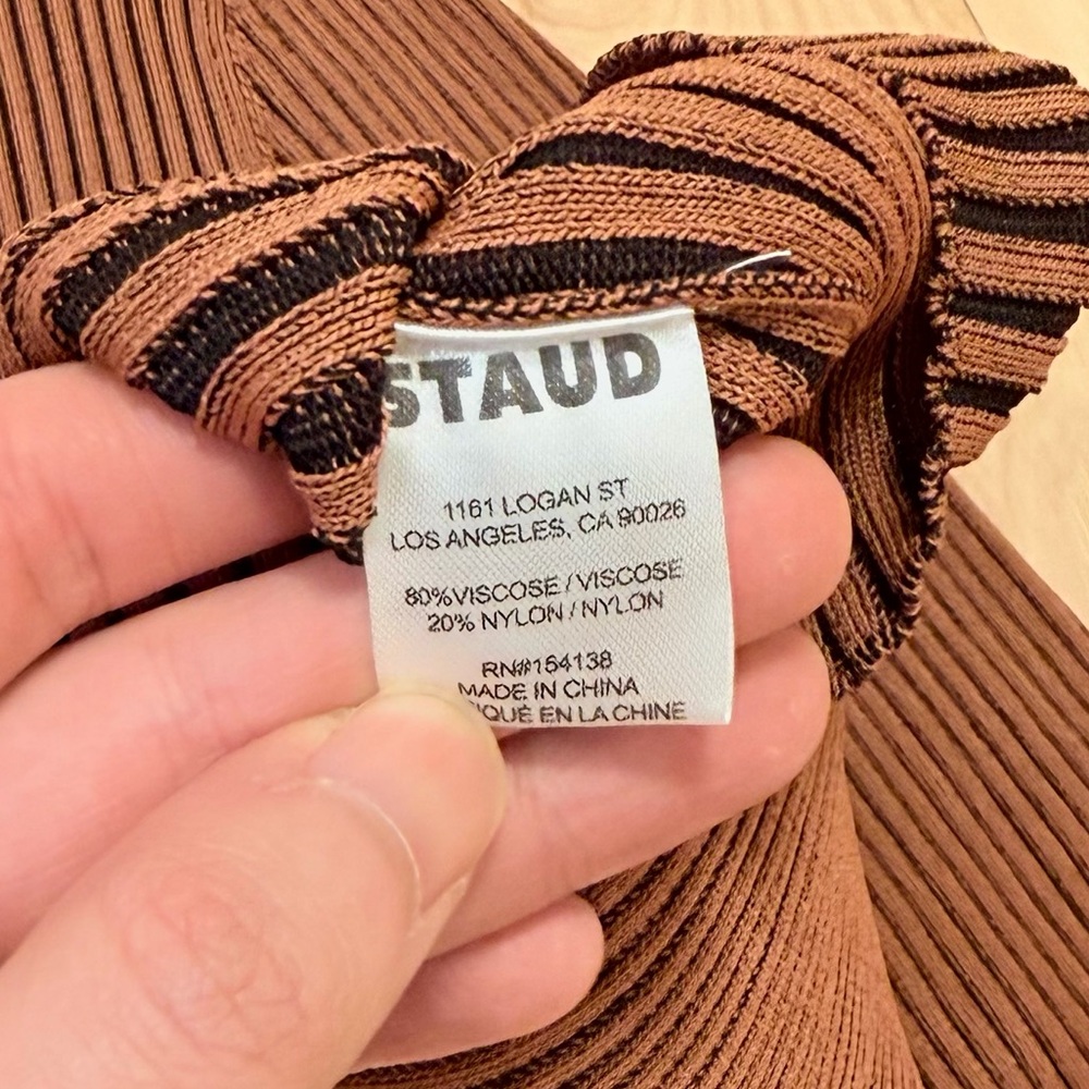 NWOT STAUD Women’s Cargo Ribbed Cardigan - Picture 4 of 5